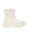 Msgm Boots Ladies Ridged Rubber Sole White