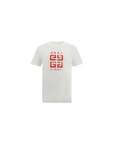 Givenchy T-Shirt Block Logo White-Red-AL Capone Premium