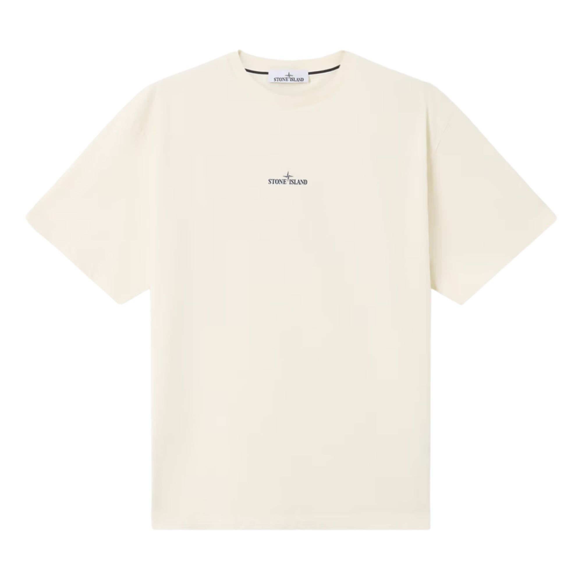Stone Island T-Shirt Logo Cream-AL Capone Premium