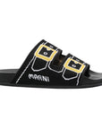 Marni Slide Double Buckle Black