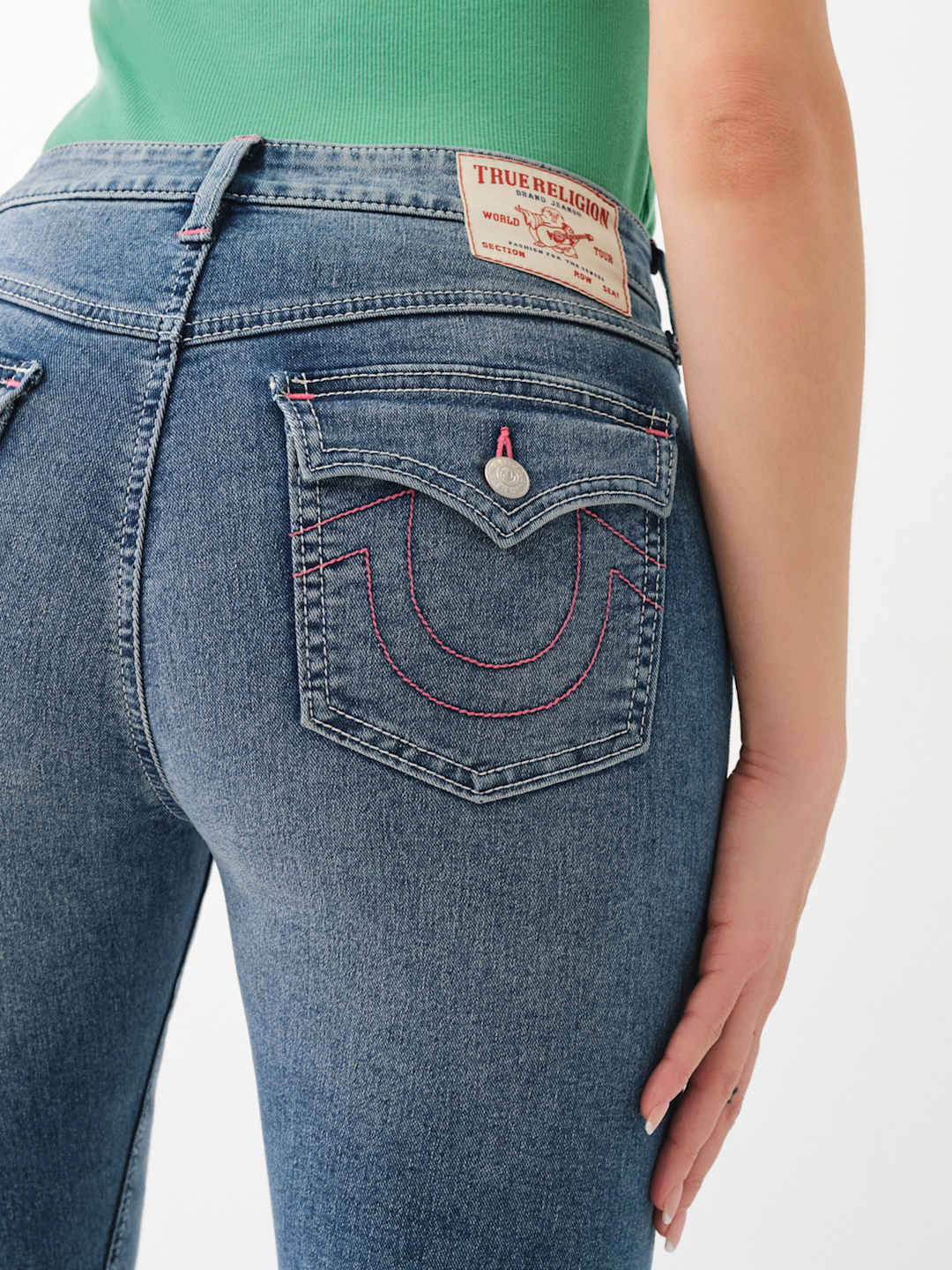 True Religion JEANS JOEY MID RISE FLARE BLUE-AL Capone Premium
