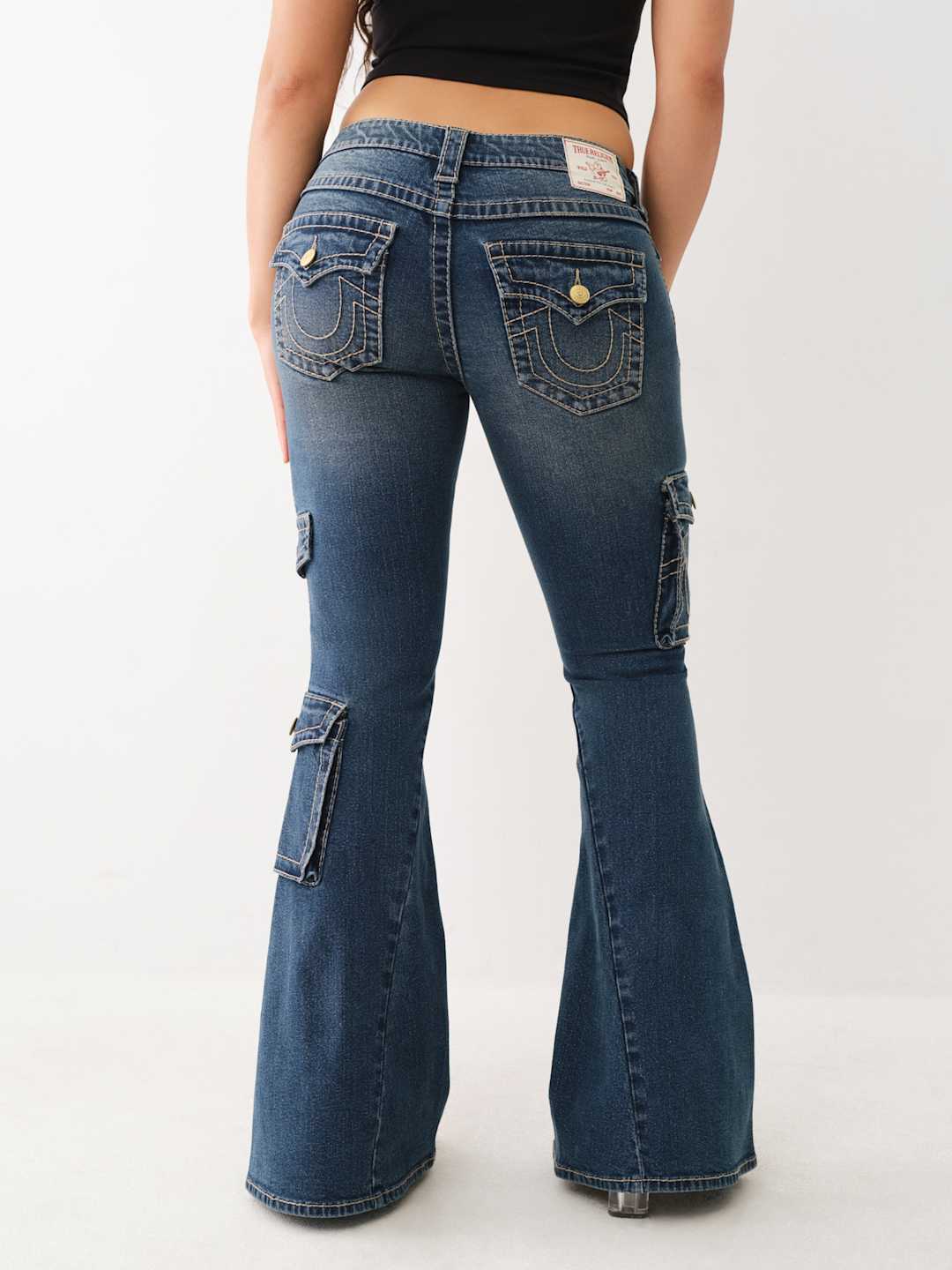 True Religion JEANS BIG T LOW RISE FLARE DAR - AL Capone Premium
