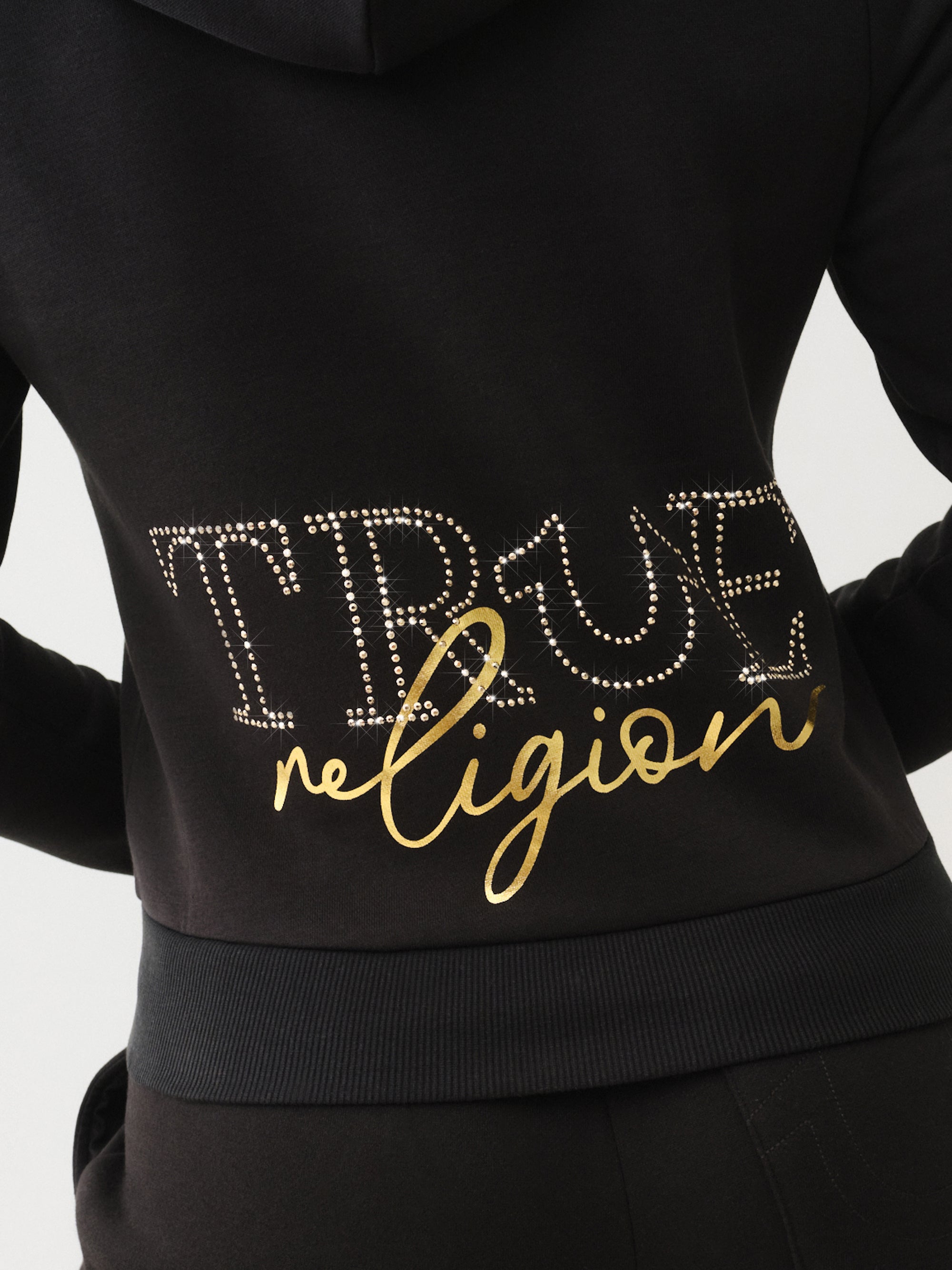True Religion True Zip Hoodie Jet Black-AL Capone Premium