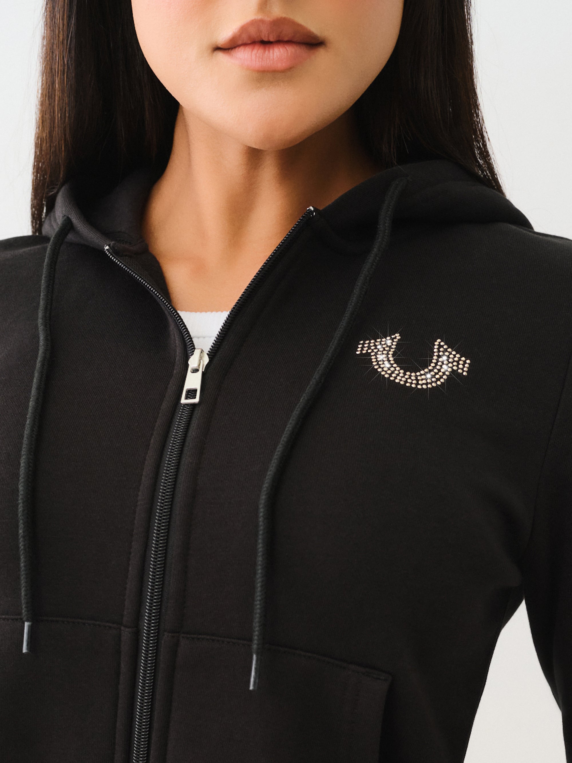 True Religion True Zip Hoodie Jet Black-AL Capone Premium