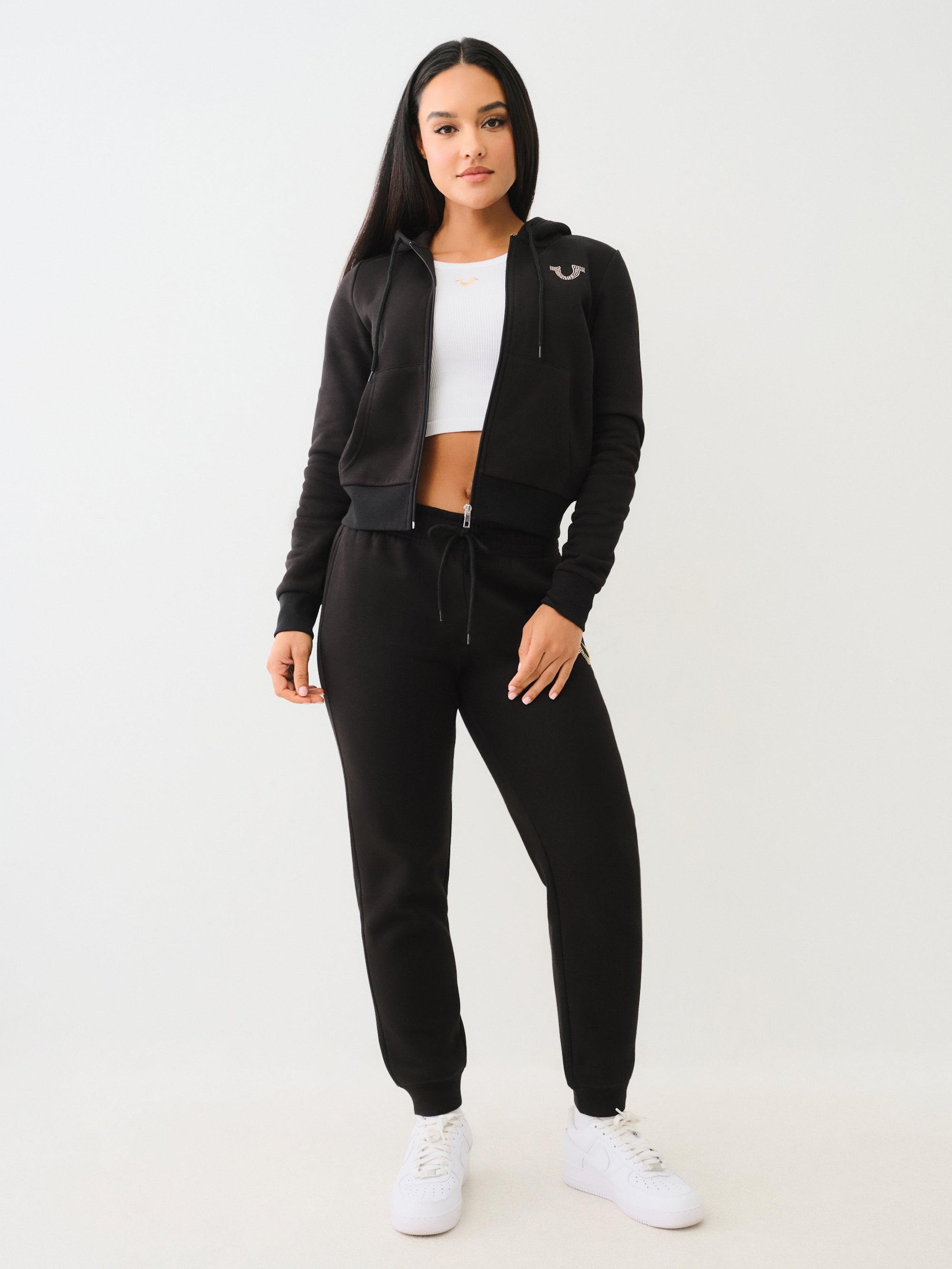 True Religion True Zip Hoodie Jet Black-AL Capone Premium