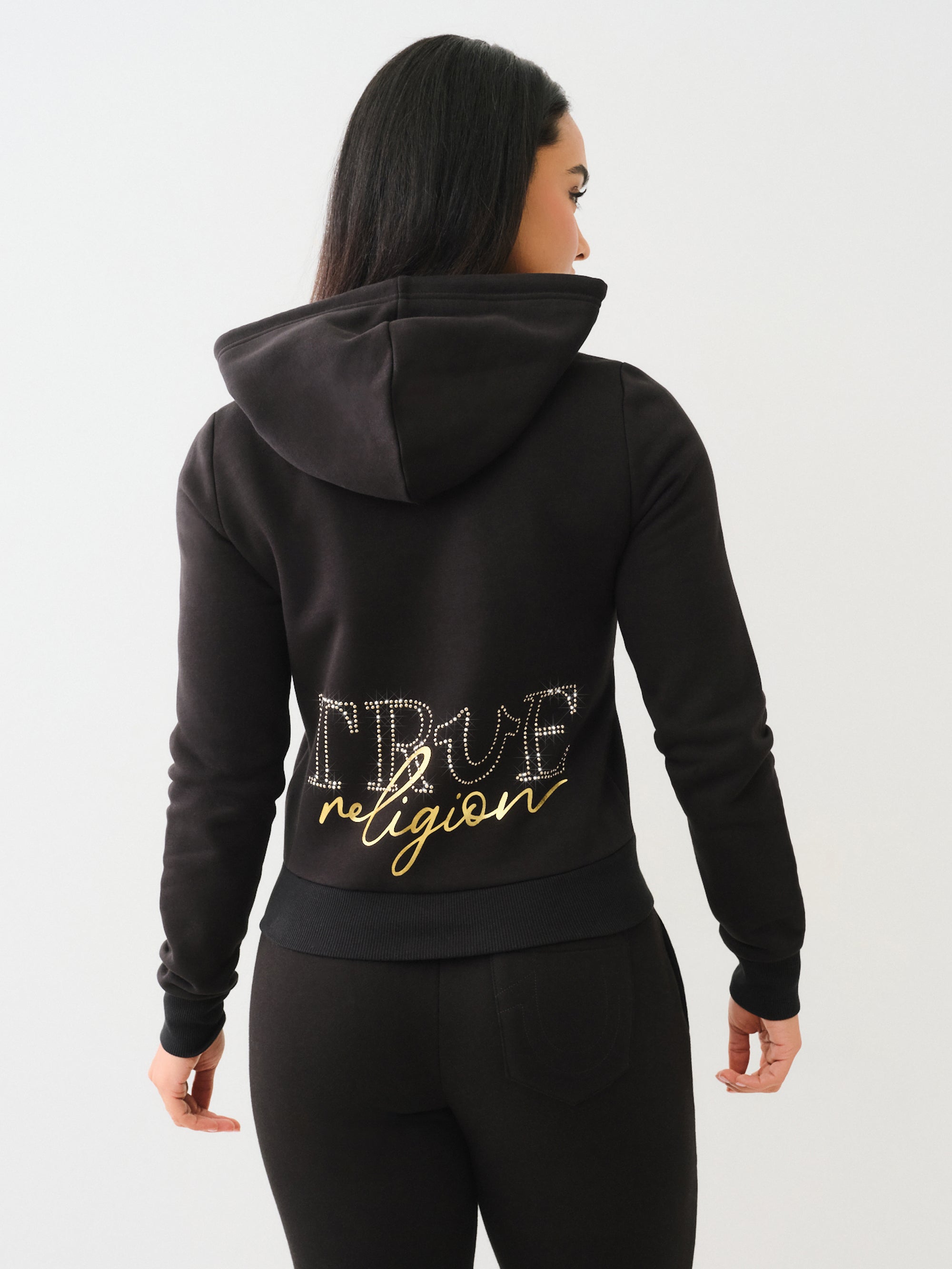 True Religion True Zip Hoodie Jet Black-AL Capone Premium