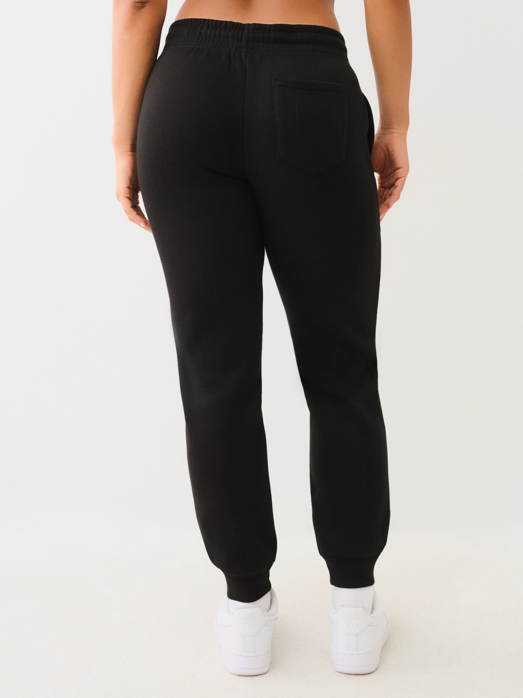 True Religion True Mid Rise Jogger Jet Black-AL Capone Premium