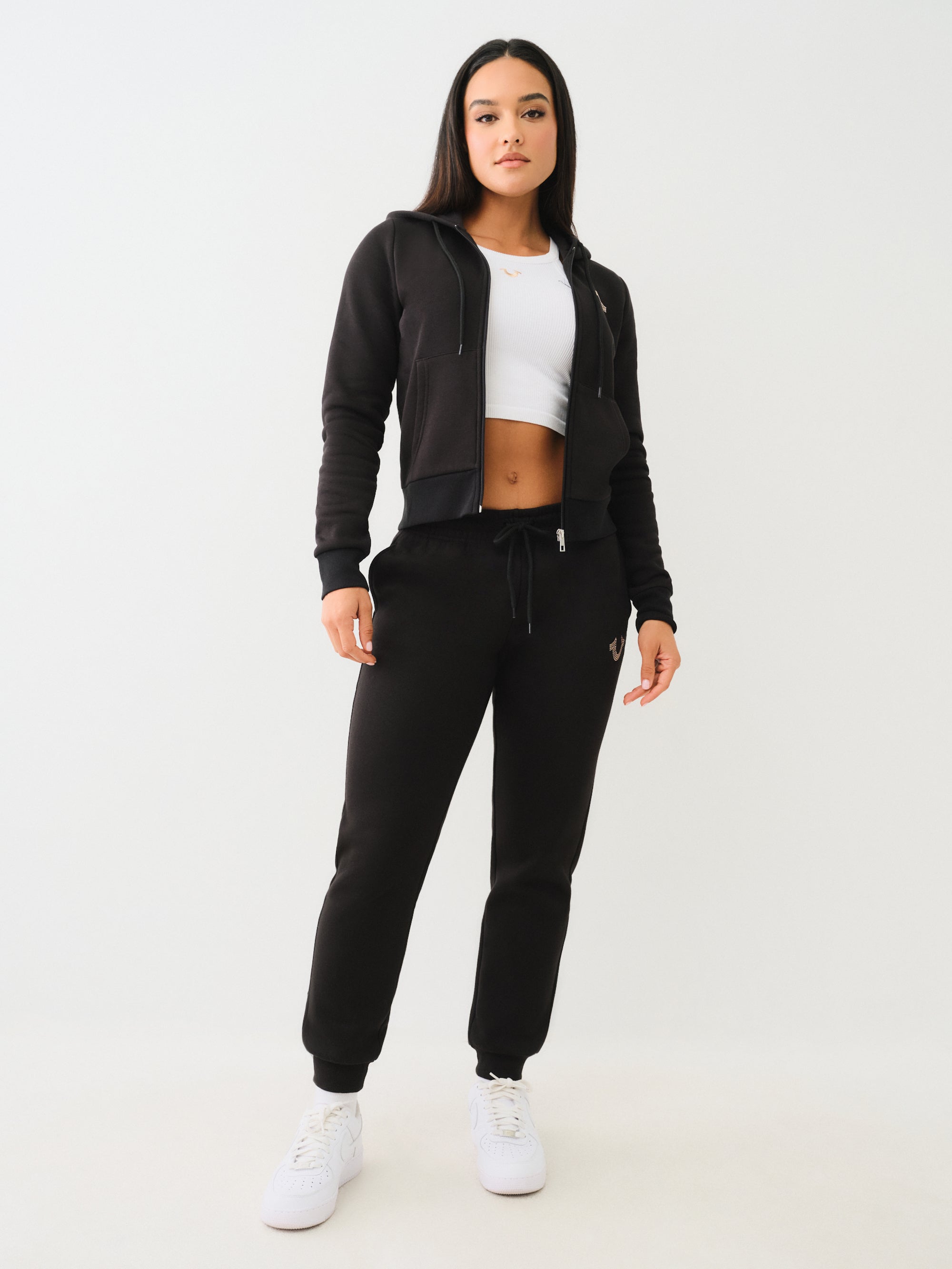 True Religion True Mid Rise Jogger Jet Black-AL Capone Premium