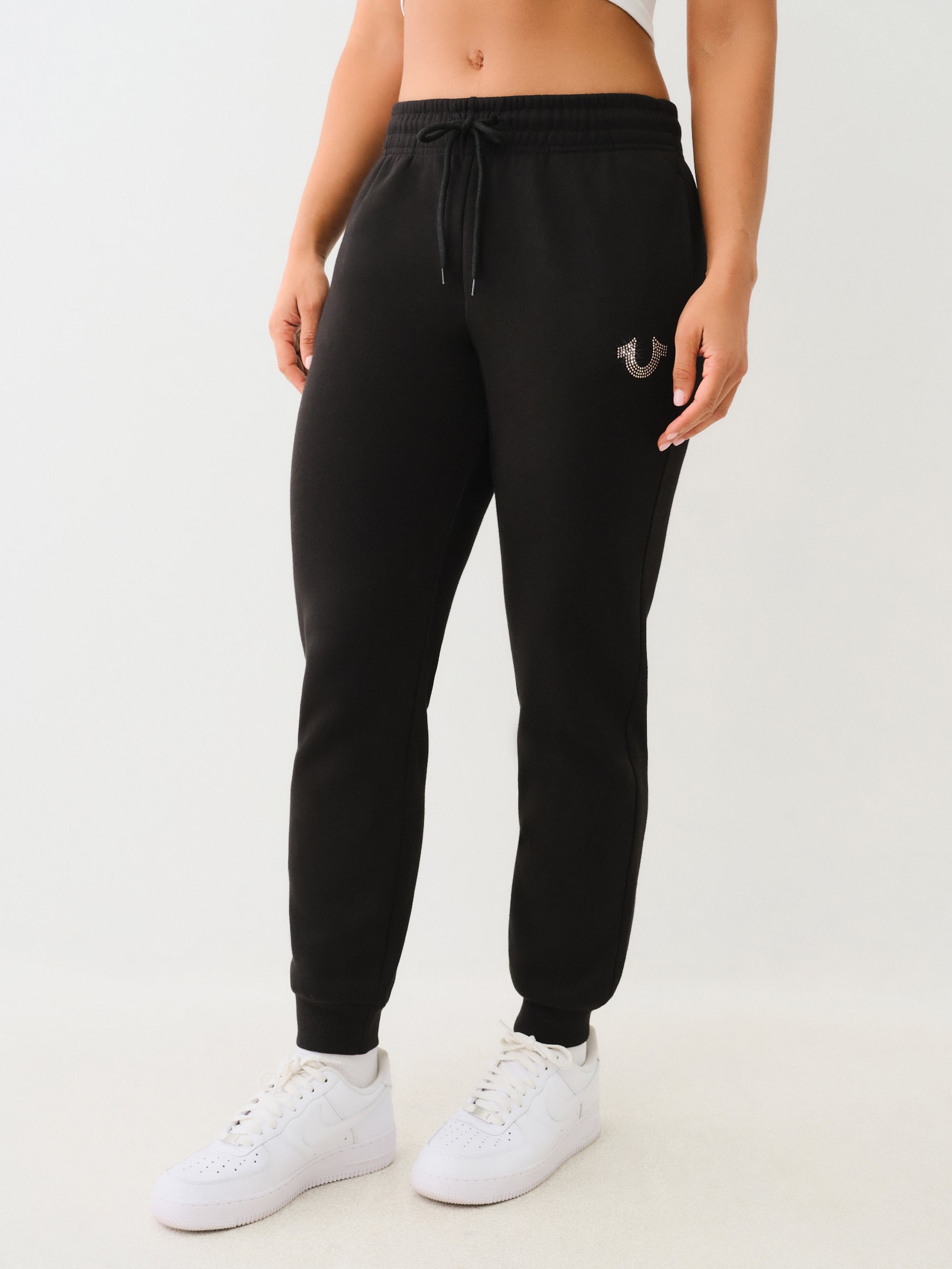 True Religion True Mid Rise Jogger Jet Black-AL Capone Premium