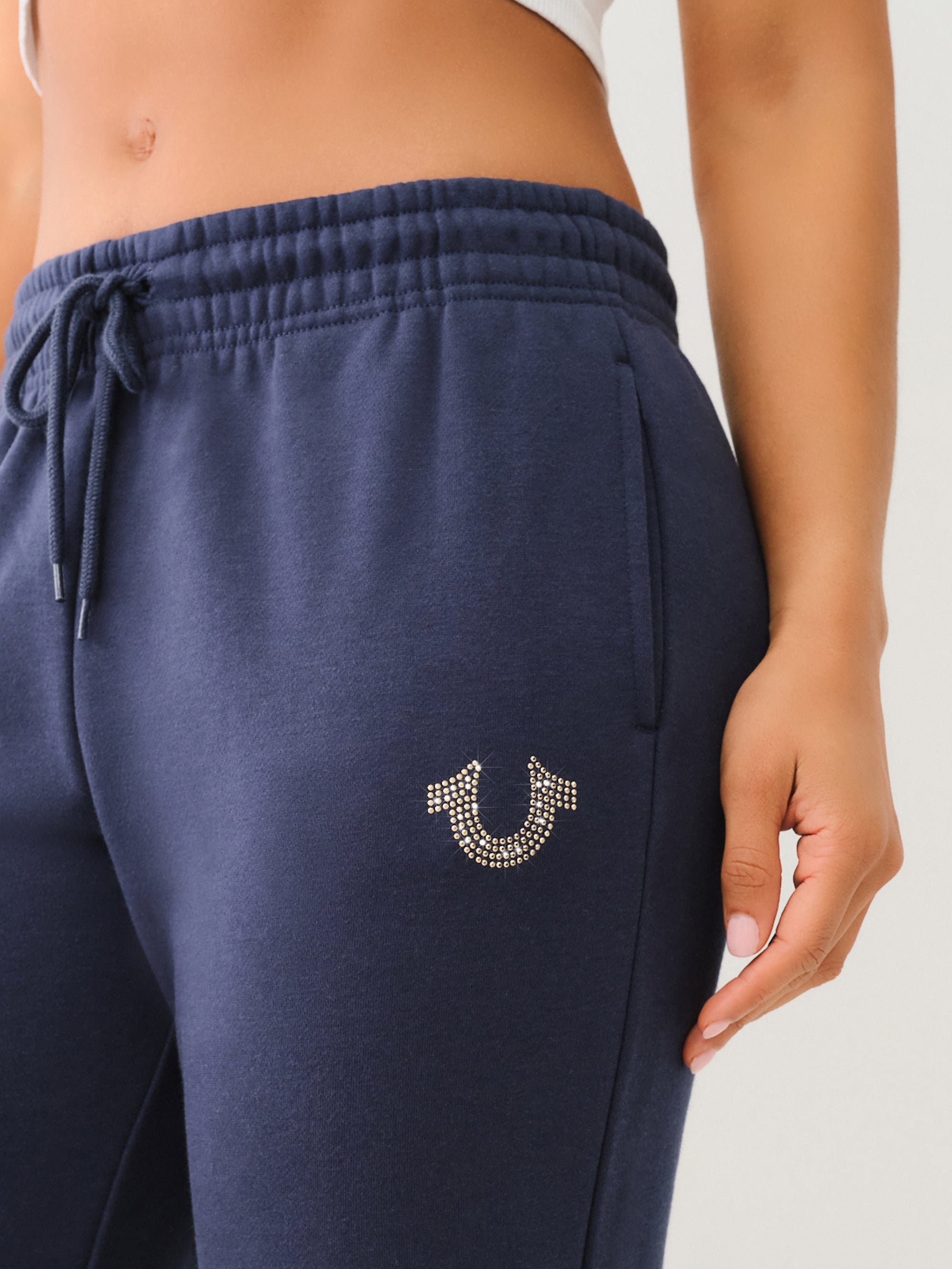True Religion True Mid Rise Jogger Dress Blue-AL Capone Premium