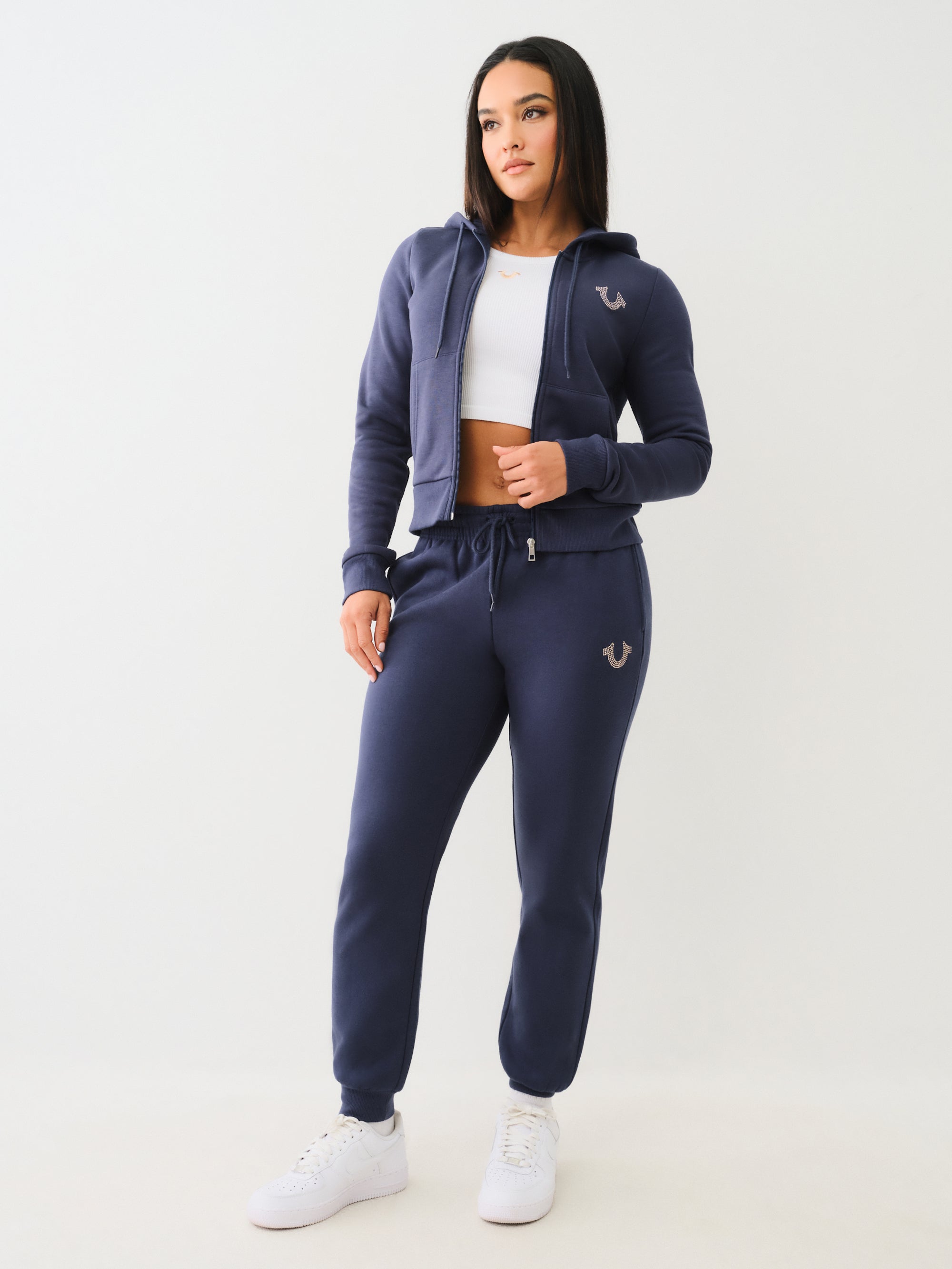 True Religion True Mid Rise Jogger Dress Blue-AL Capone Premium