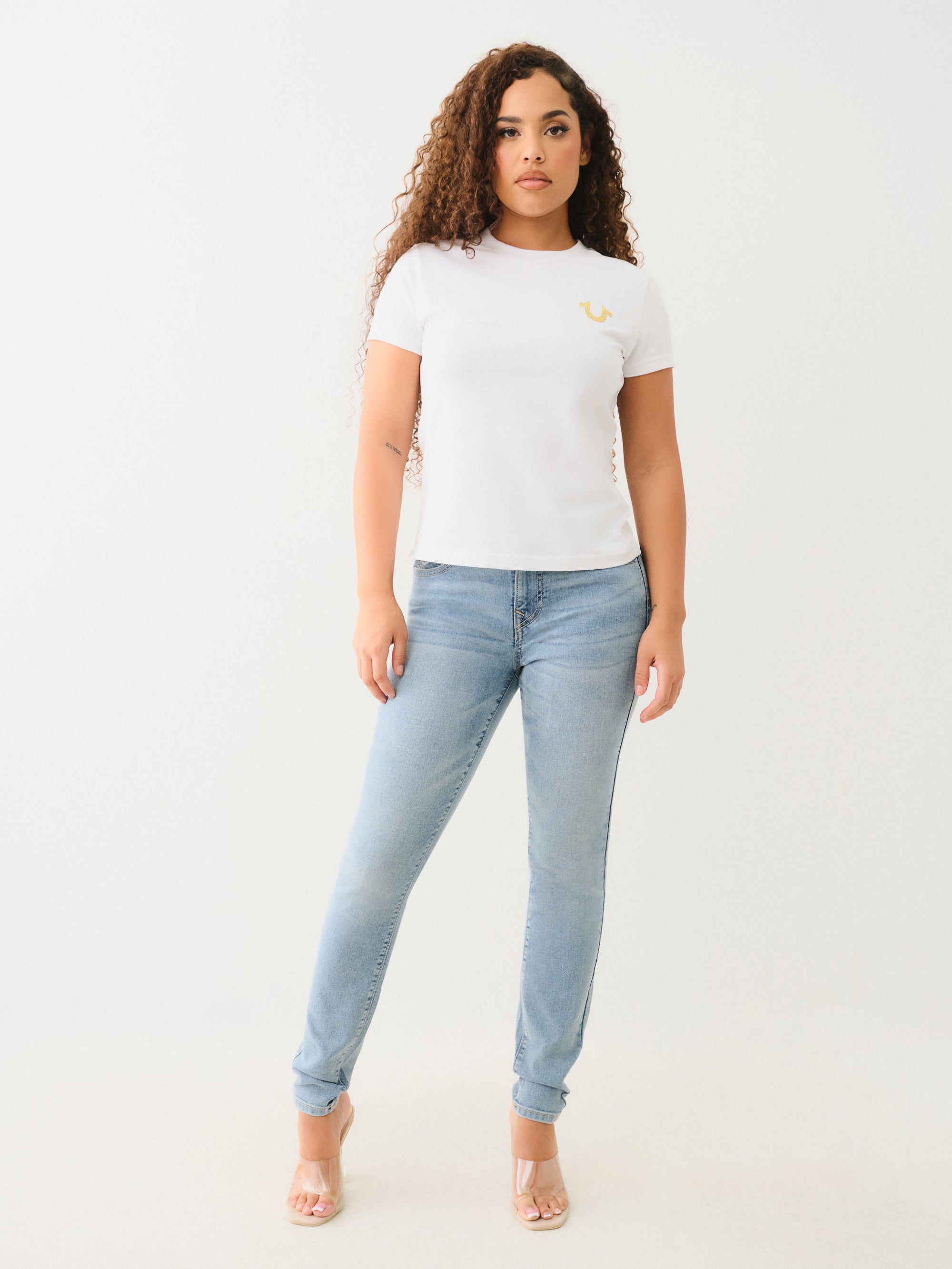 True Religion Money Buddha Ss Tee Optic White-AL Capone Premium