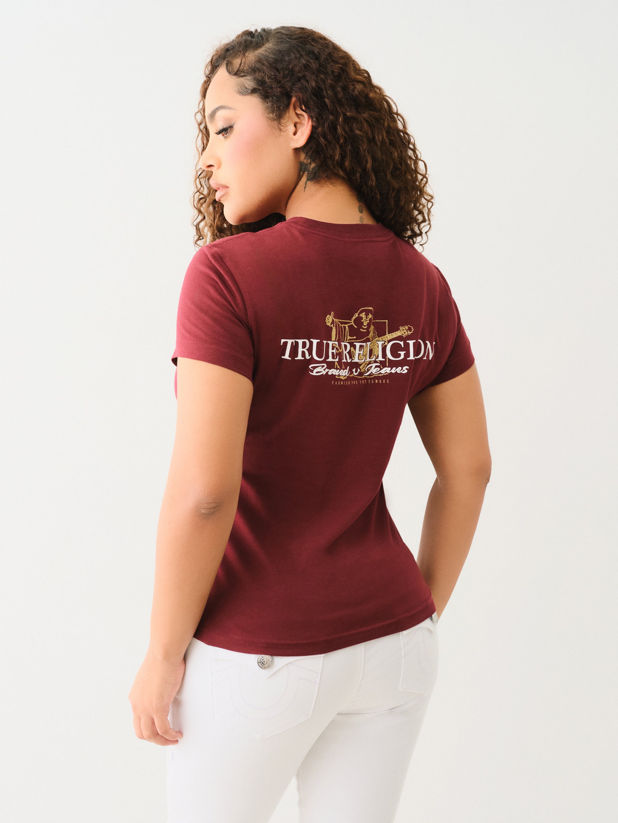 True Religion Money Buddha Ss Tee Chocolate Truffle-AL Capone Premium
