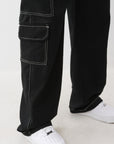 True Religion Bottoms Hs Cargo Emb Sn Jet Black