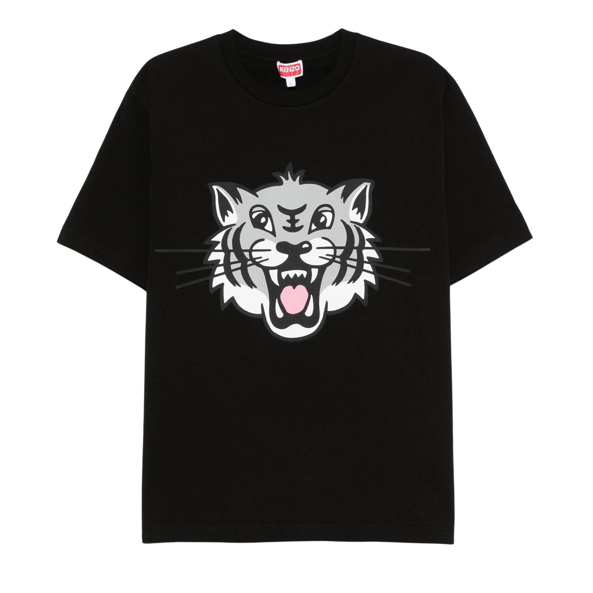 Kenzo T-Shirt Tiger Face Black-AL Capone Premium