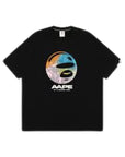 Aape T-Shirt Camo Moonface Black-AL Capone Premium