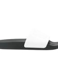 Msgm Slide Embossed Logo Black-White