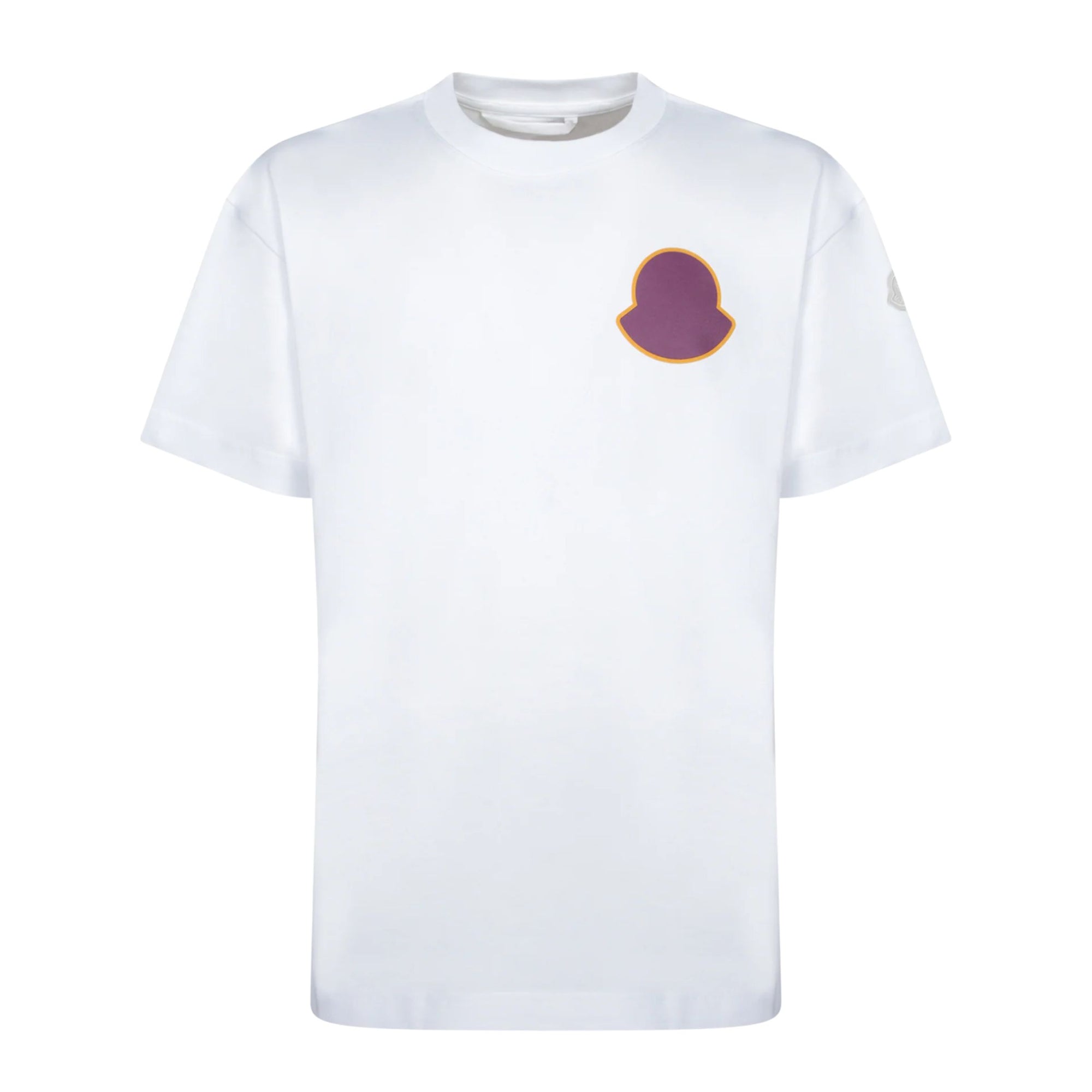 Moncler T-Shirt Solid Logo White-AL Capone Premium