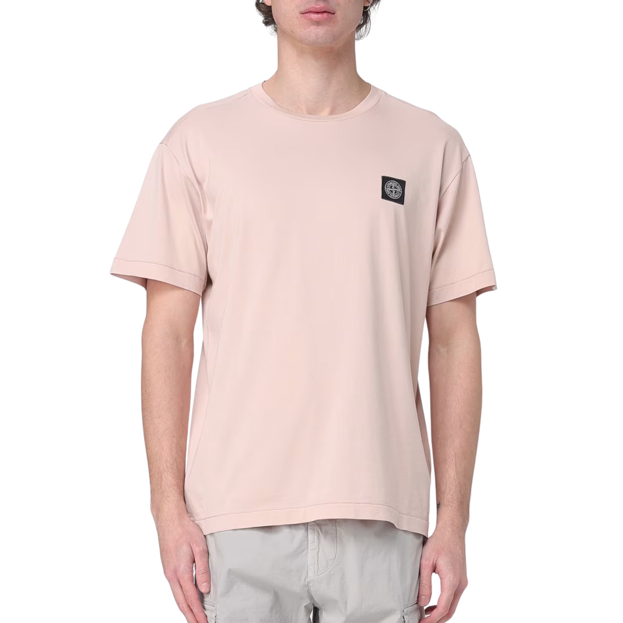 Stone Island T-Shirt Logo Pink-AL Capone Premium