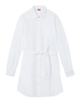 Kenzo Shirt Ladies Long With Belt White