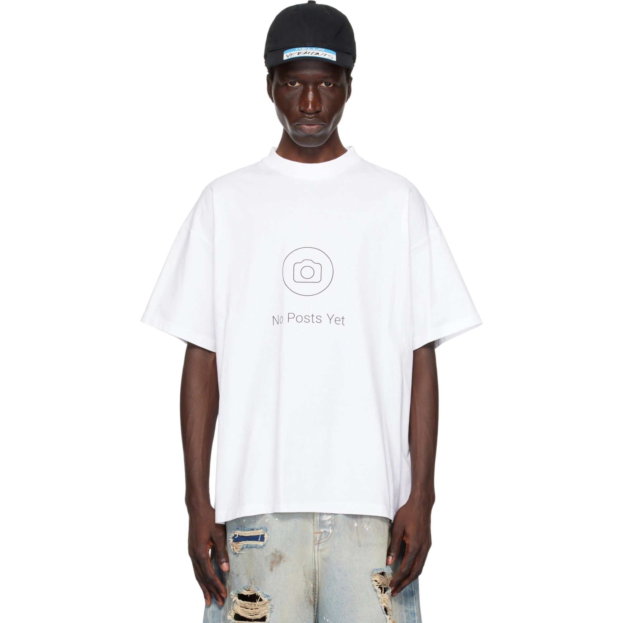 Vetements T-Shirt No Posts Regular White-AL Capone Premium