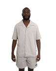 Capone Shirt Textured Basic Oatmeal-AL Capone Premium