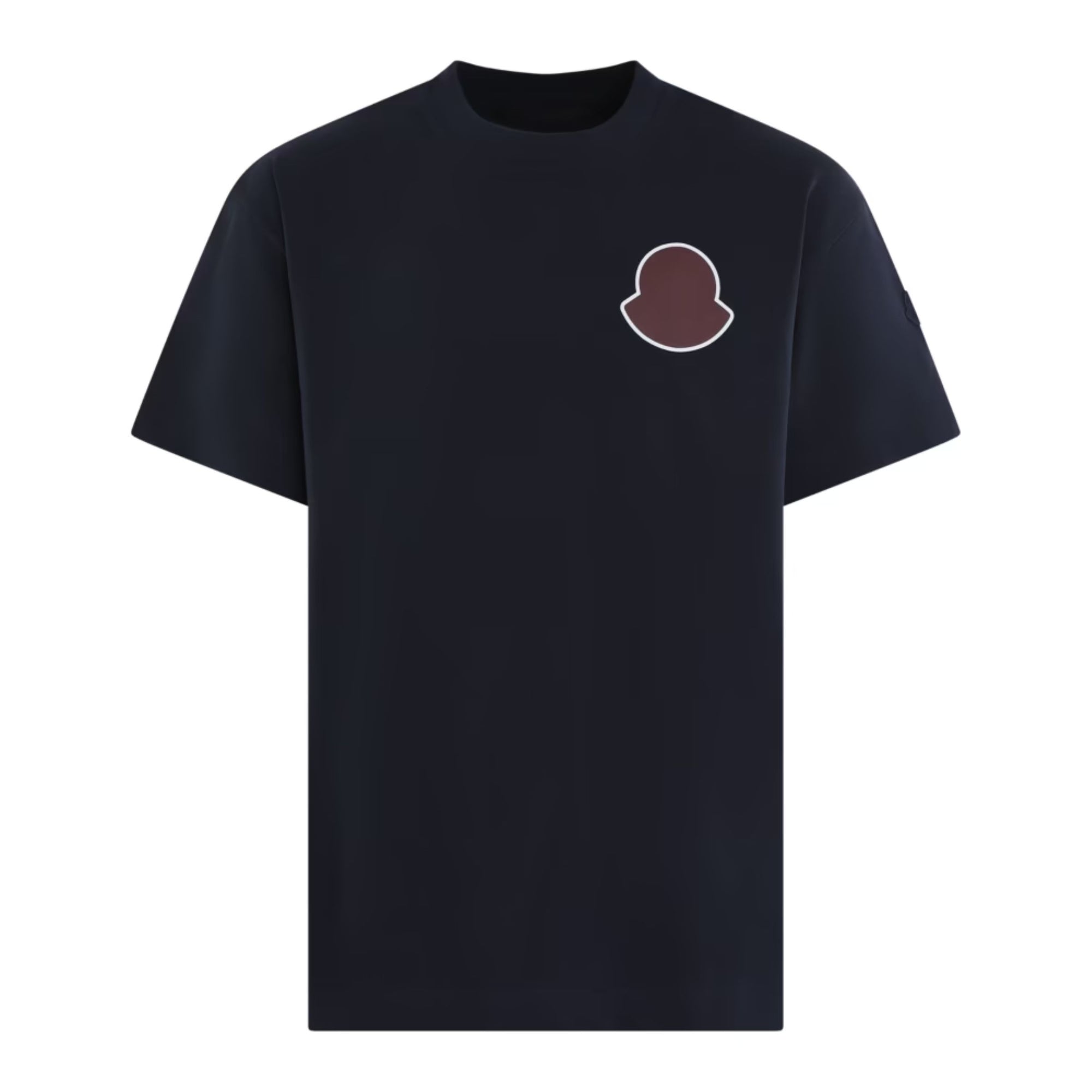 Moncler T-Shirt Solid Logo Black-AL Capone Premium