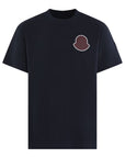 Moncler T-Shirt Solid Logo Black-AL Capone Premium