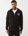 TRUE RELIGION JACKET PATCH EMB JET BLACK