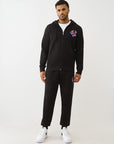 TRUE RELIGION JACKET PATCH EMB JET BLACK
