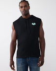 True Religion Tank Buddha Circcular Hod Black
