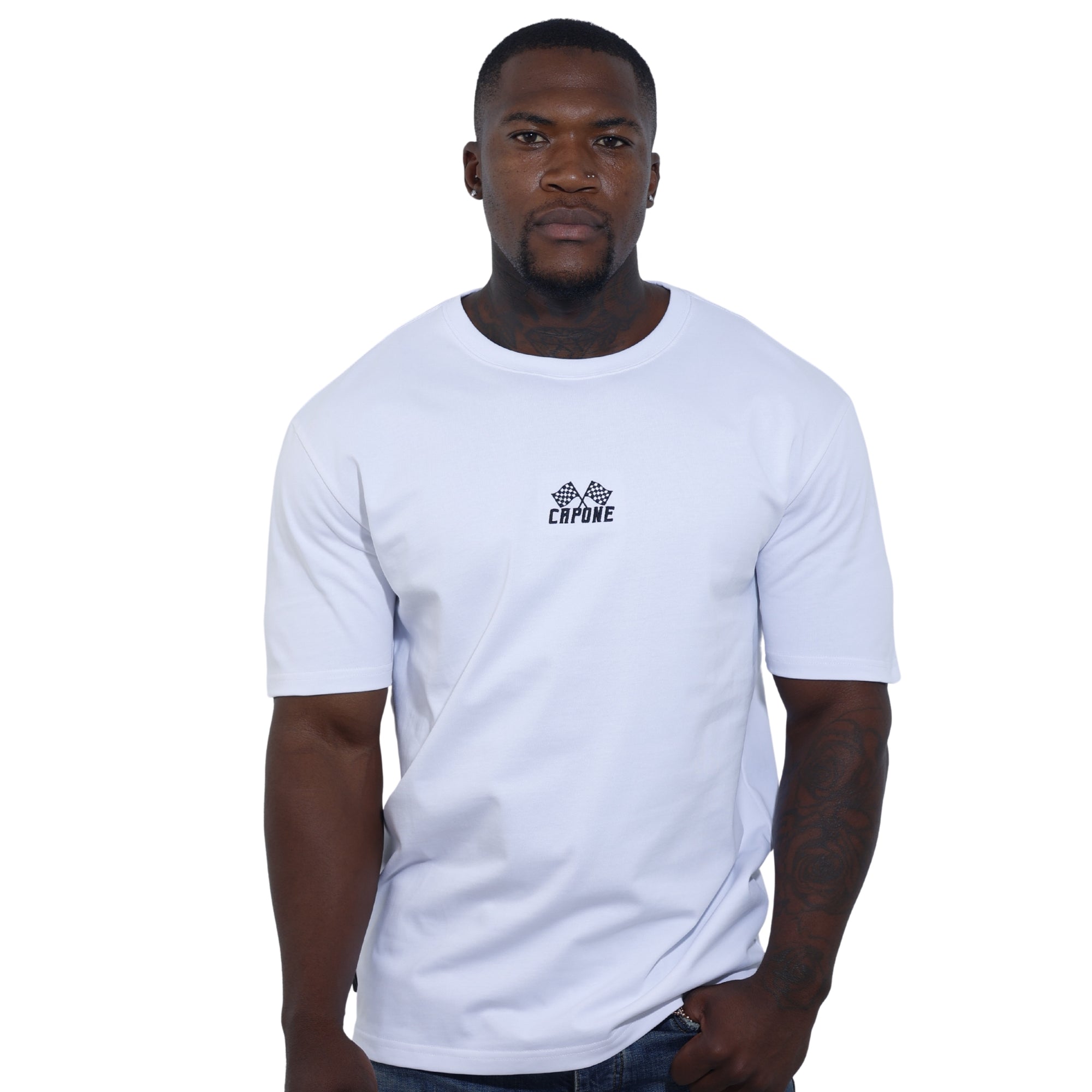 Capone T-Shirt Monaco Grand Prix White-AL Capone Premium
