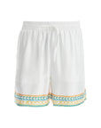 Casablanca Shorts Drawstring Crayon Temple Tennis Club White-AL Capone Premium
