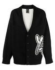 Y-3 Cardigan Logo Knit Black