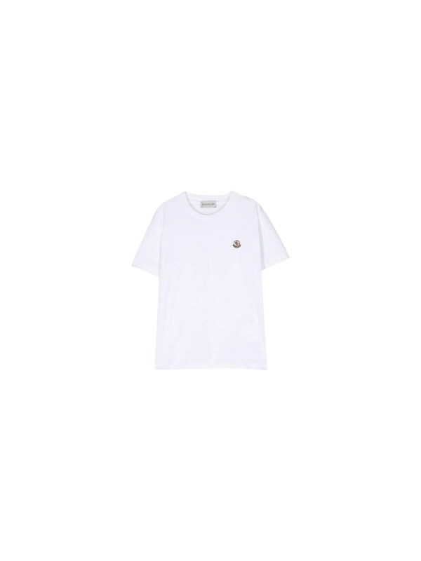Moncler Crew Logo Singles White – AL Capone Premium