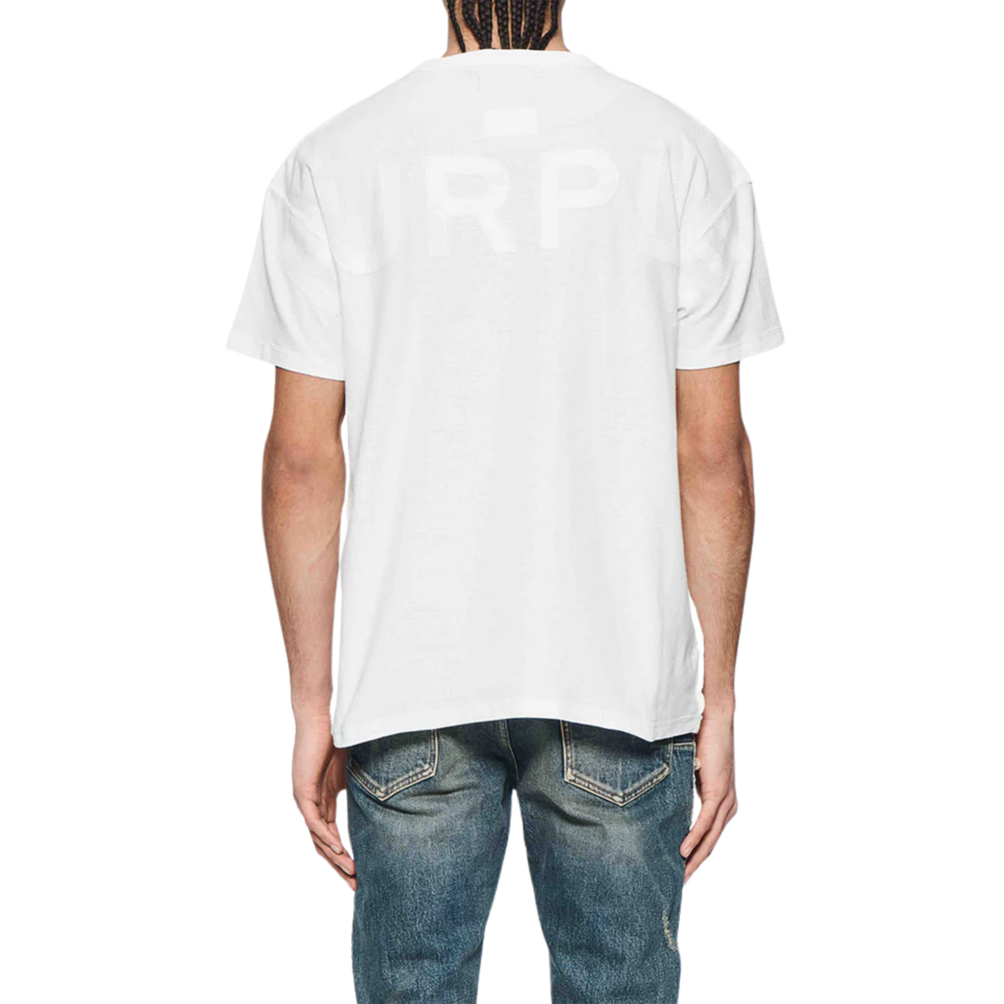 Purple T-Shirt White-AL Capone Premium