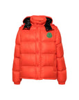 Moncler Jacket Cyclone Puffer Logo Orange