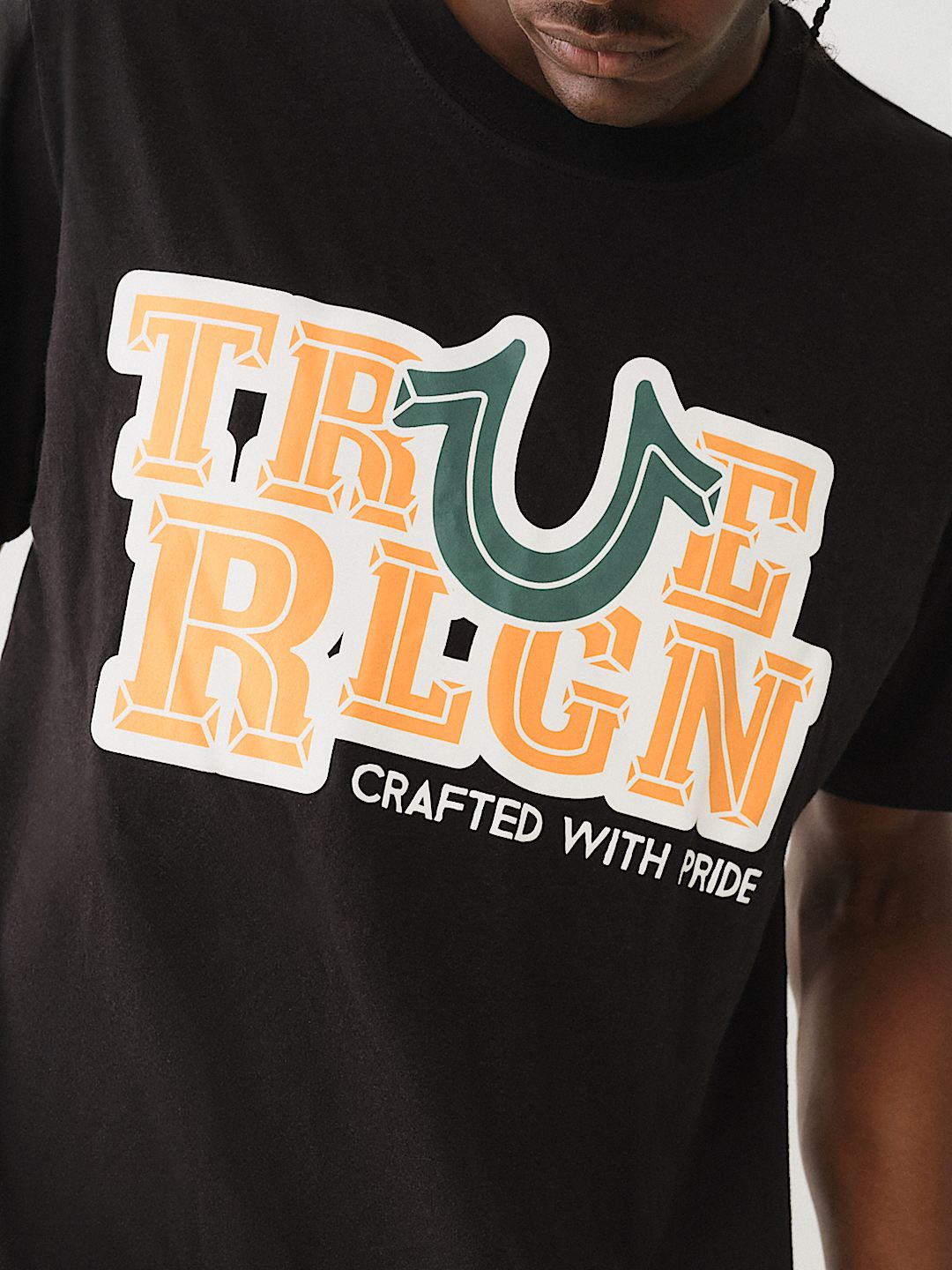 True Religion High Density T-Shirt Jet Black-AL Capone Premium