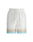 Casablanca Shorts Silk With Drawstrings Maison De Reve White-AL Capone Premium