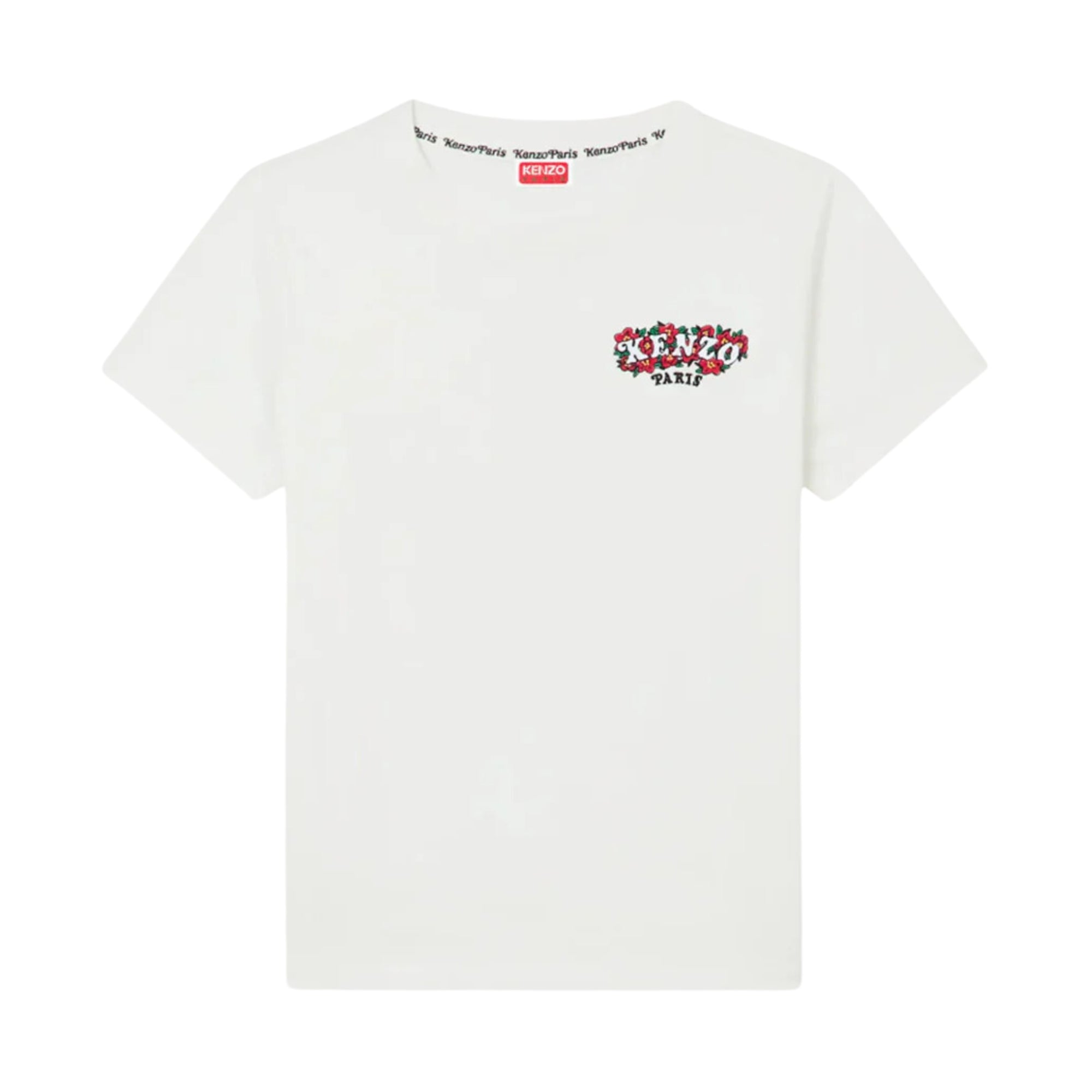 Kenzo T-Shirt Logo White-AL Capone Premium