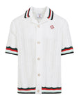 Casablanca Shirt Montagne Ondulee Crochet White