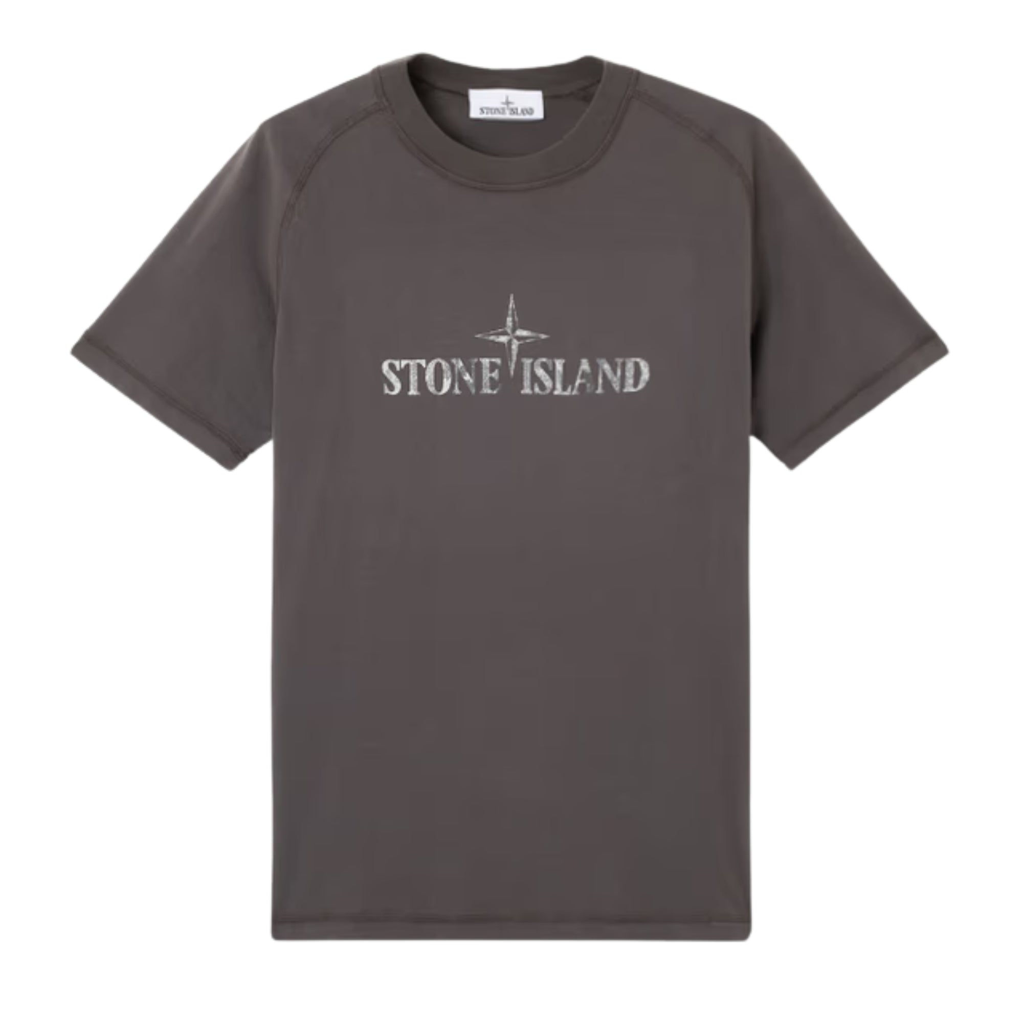 Stone Island T-Shirt Logo Charcoal-AL Capone Premium