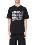 Msgm T-Shirt The Mwave Black-White