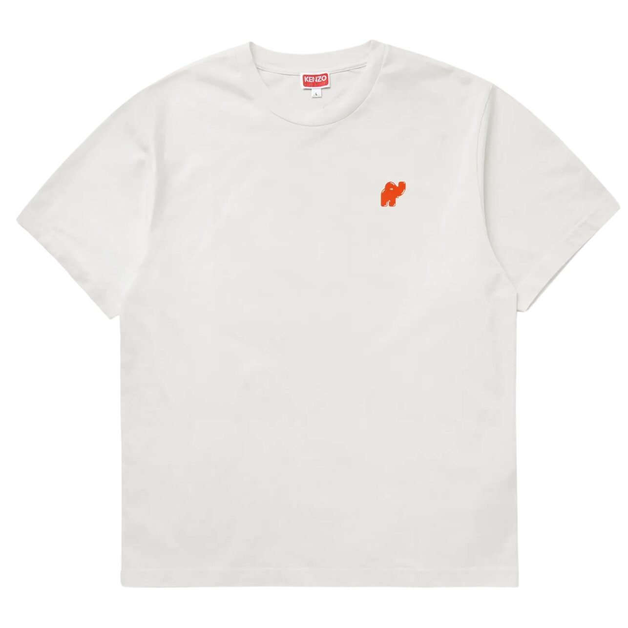 Kenzo T-Shirt Elephant Logo Off White-AL Capone Premium