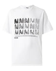 Msgm T-Shirt The Mwave White-Black-AL Capone Premium