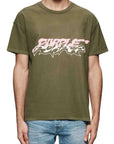 Purple T-Shirt Logo Khaki