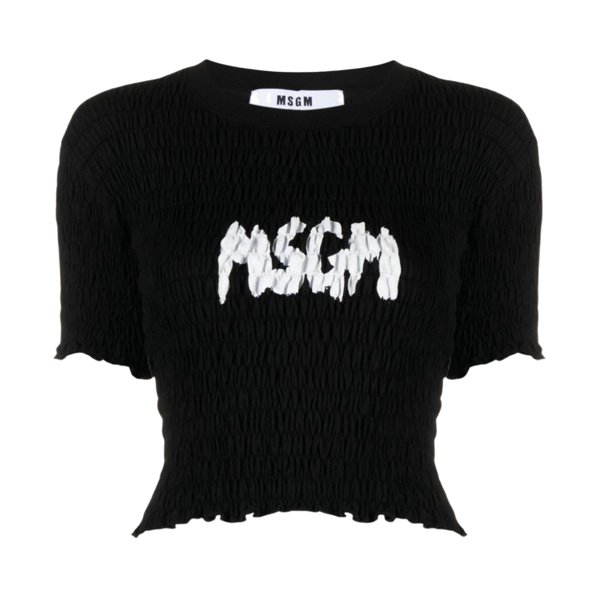 MSGM T-Shirt Bold Logo Black-AL Capone Premium