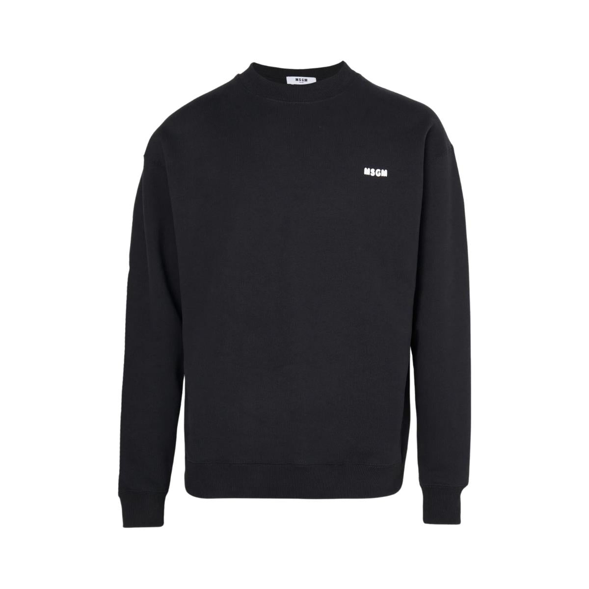 Msgm Sweater Logo Black-AL Capone Premium