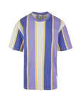 Karl; Kani T-Shirt Small Sign Stripe Lilac-Ivory-Off-White-AL Capone Premium