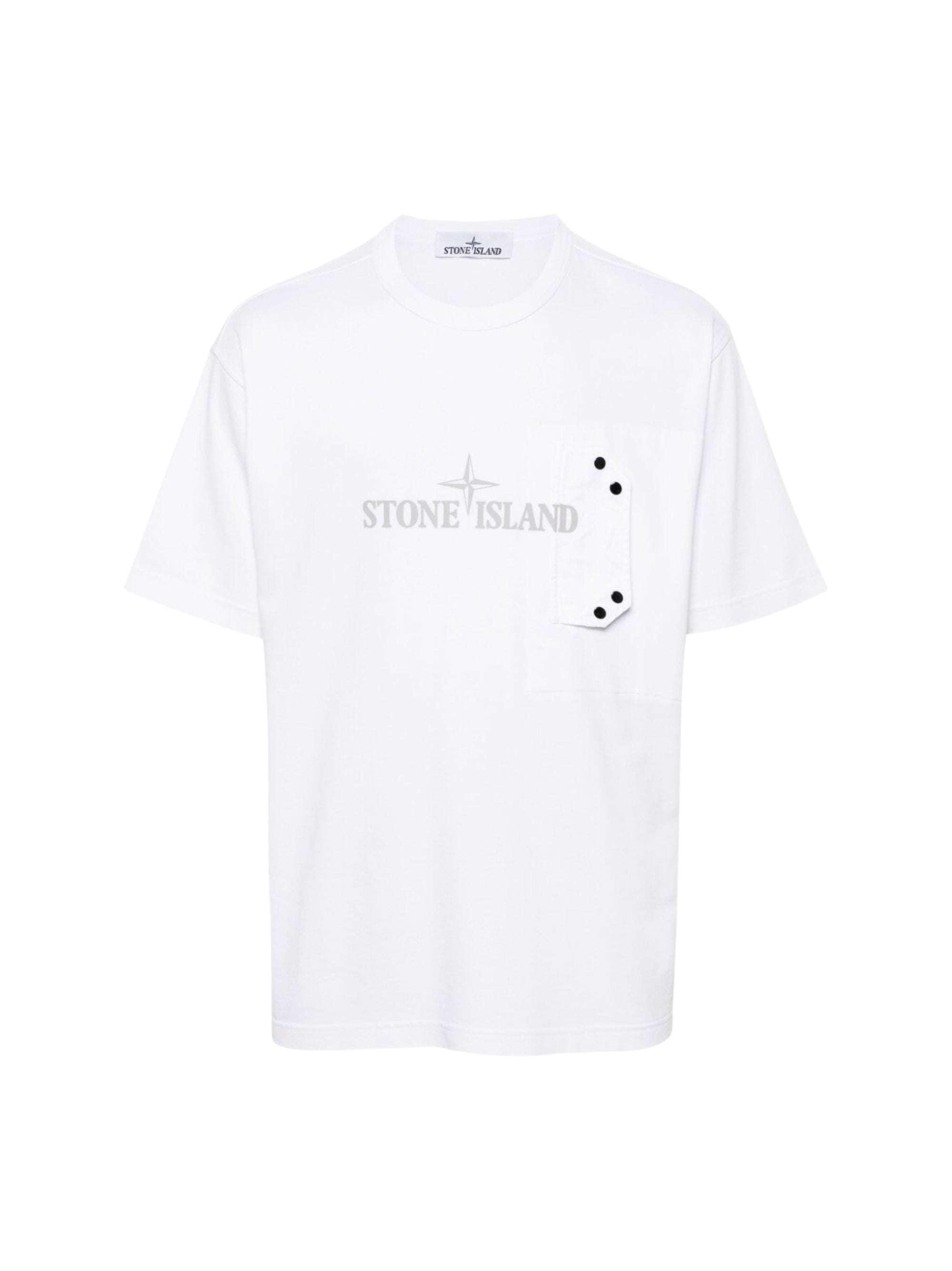 Stone Island T-Shirt Logo White-AL Capone Premium